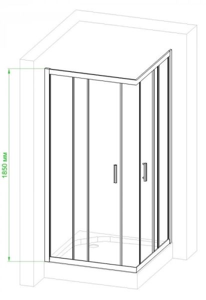 Душевой уголок Royal Bath HPD 110x100см белый RB11010HPD-T
