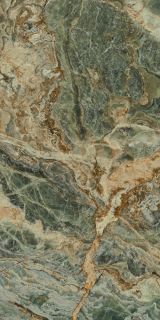 Керамогранит Kerama Marazzi SG593402R Риальто Нобиле зелёный тёмный лаппатированный обрезной 119,5x238,5x1,1