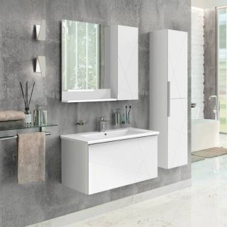 Шкаф-пенал Comforty Мерано-35 00-00010666 подвесной белый матовый