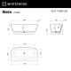 Ванна из искусственного камня Whitecross Make Aero 0219.170080.200.AERO.WH 170x80 см