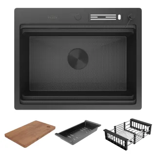 Кухонная мойка Roxenbath Stage 60-BS 560250-60-BS графит текстурное покрытие