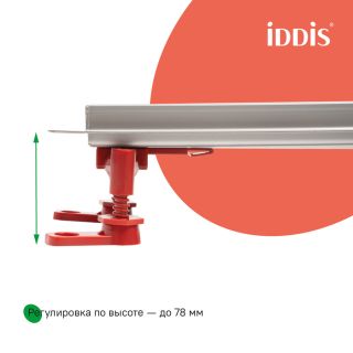 Душевой лоток IDDIS Перфекс (Perfex) 975B8SB00DZ 80 см хром матовый