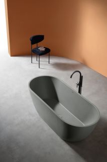 Ванна из искусственного камня ABBER Frankfurt AM9941MLG 170x75см светло-серый матовый Ванна из искусственного камня ABBER Frankfurt AM9941MLG 170x75см светло-серый матовый