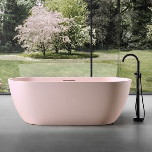 Ванна из искусственного камня ABBER Frankfurt AM9941MP 170x75см розовый матовый