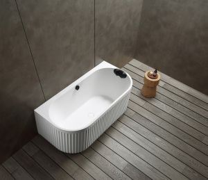 Ванна из искусственного камня ABBER Leipzig AM9916 170x80см белый матовый