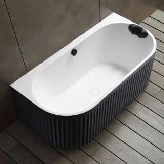 Ванна из искусственного камня ABBER Leipzig AM9916BW 170x80см чёрно-белый матовый Ванна из искусственного камня ABBER Leipzig AM9916BW 170x80см чёрно-белый матовый