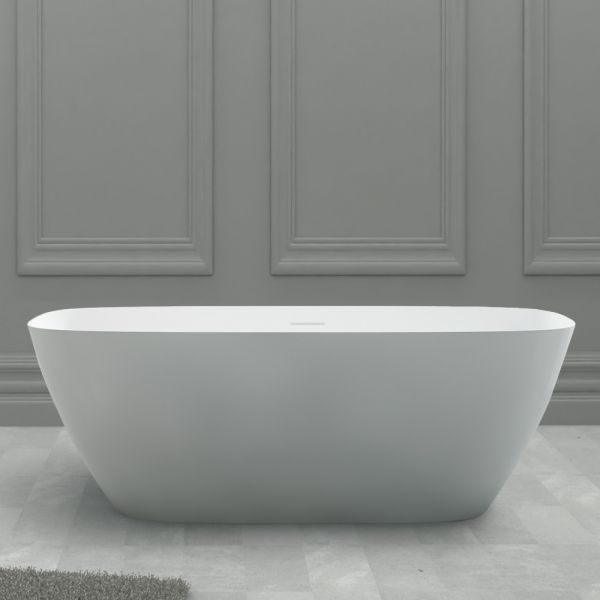 Ванна из искусственного камня ABBER Stein AS9612-1.7 170x72см белый матовый