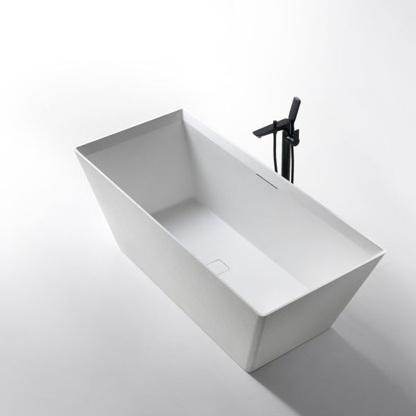 Ванна из искусственного камня ABBER Berlin AM9912 170x75см белый