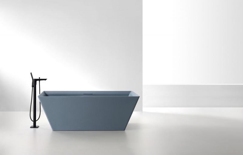 Ванна из искусственного камня ABBER Berlin AM9912G 170x75см серый