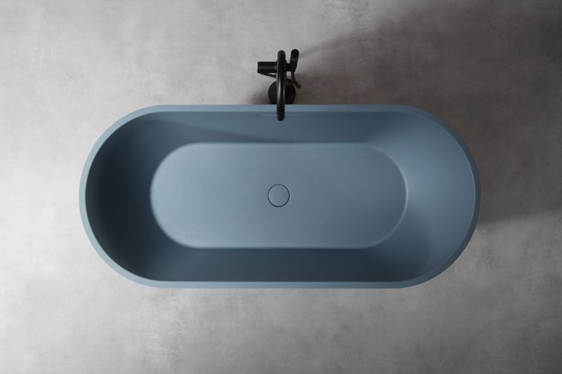 Ванна из искусственного камня ABBER Frankfurt AM9941G 170x75см серый