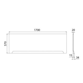Фронтальный экран для ванны Triton Pro Щ0000062051 170 см Фронтальный экран для ванны Triton Pro Щ0000062051 170 см