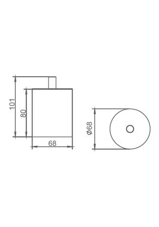 Контейнер для ванной AltroBagno CBJ 083002 Cr