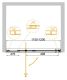 Душевая дверь Cezares Вариант (Variante) VARIANTE-N-B-1-110/120-C-GM 110/120 см профиль оружейная сталь стекло прозрачное