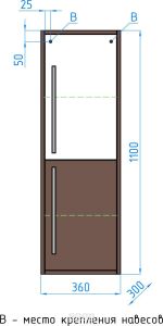 Колонна Style line Экзотик 36/правая ЛС-00000406