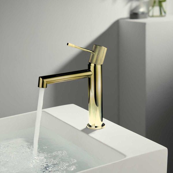 Смесители для раковины Vincea Desire VBF-1D1BG однорычажный брашированное золото