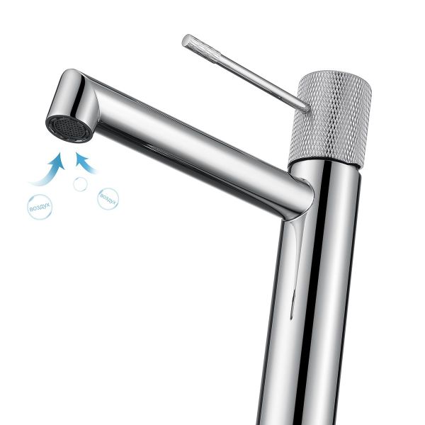 Смеситель для раковины Vincea Desire VBF-1D1BN однорычажный, брашированный никель