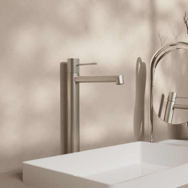 Смеситель для накладной раковины Vincea Desire VBF-1D2BN однорычажный, брашированный никель