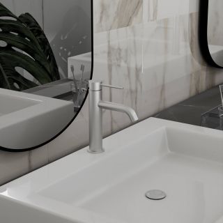 Смеситель для раковины Vincea City VBF-2C1BN, брашированный никель