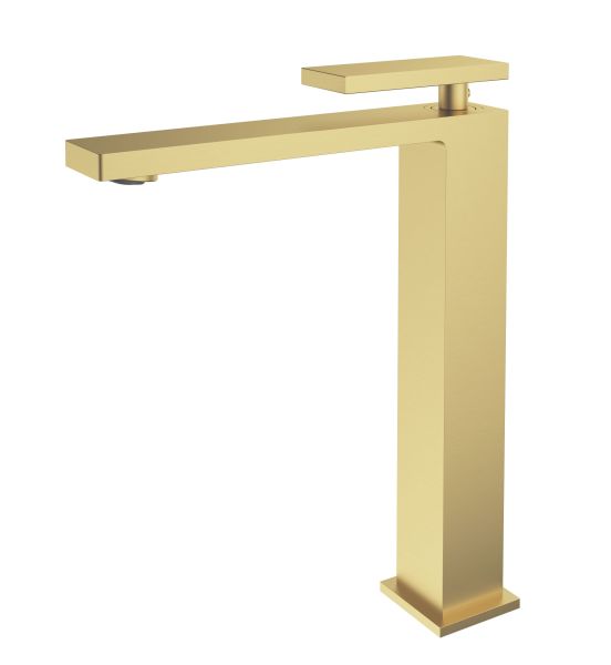 Смеситель для раковины Vincea Dice VBF-2DS2BG, брашированное золото