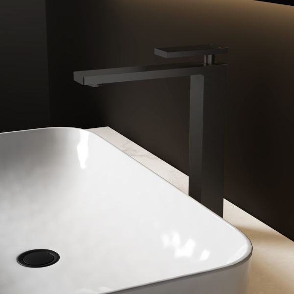 Смеситель для раковины Vincea Dice VBF-2DS2MB, черный