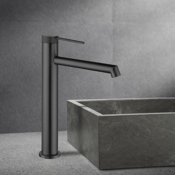 Смеситель для раковины Vincea Rim VBF-2RM2GM, вороненая сталь