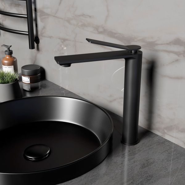 Смеситель для раковины Vincea Verse VBF-2VE2MB, черный