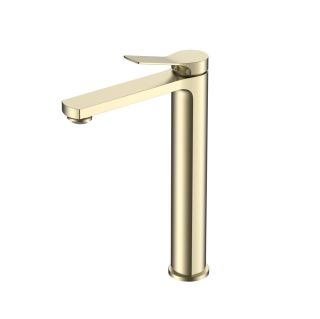 Смеситель для накладной раковины Vincea Arco VBF-4AR02BG однорычажный, брашированное золото