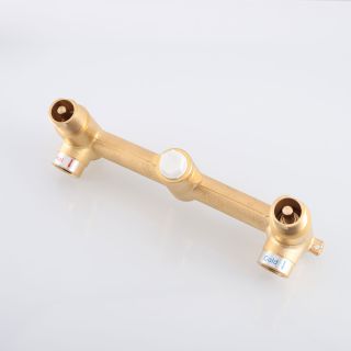 Смеситель для раковины Vincea Groove VBFW-4G1BG4 С ВНУТРЕННЕЙ ЧАСТЬЮ, брашированное золото