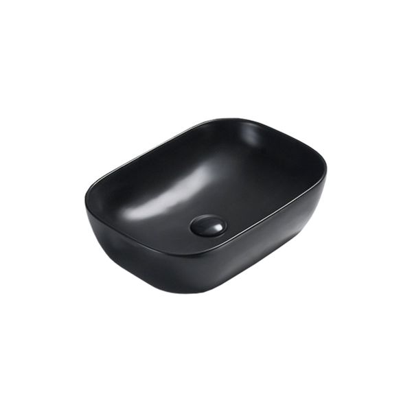 Раковина керамическая Vincea VBS-102MB, накладная, черный