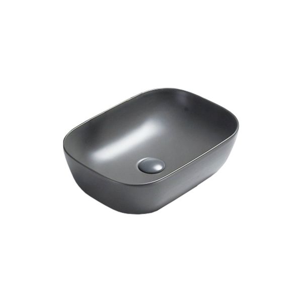 Раковина керамическая Vincea VBS-102MG, 455*325*135, накладная, цвет серый матовый