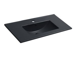 Раковина керамическая Vincea VBS-13975MB 76см чёрный