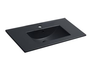 Раковина керамическая Vincea VBS-13980MB 81см чёрный