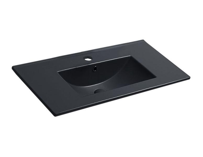 Раковина керамическая Vincea VBS-13980MB 81см чёрный
