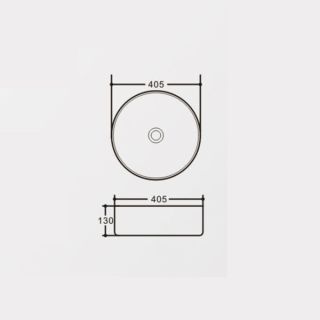 Раковина Vincea VBS-316 40.5 см белая