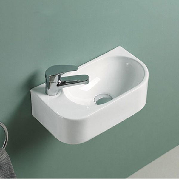 Раковина керамическая Vincea VBS-506L, подвесная, левая