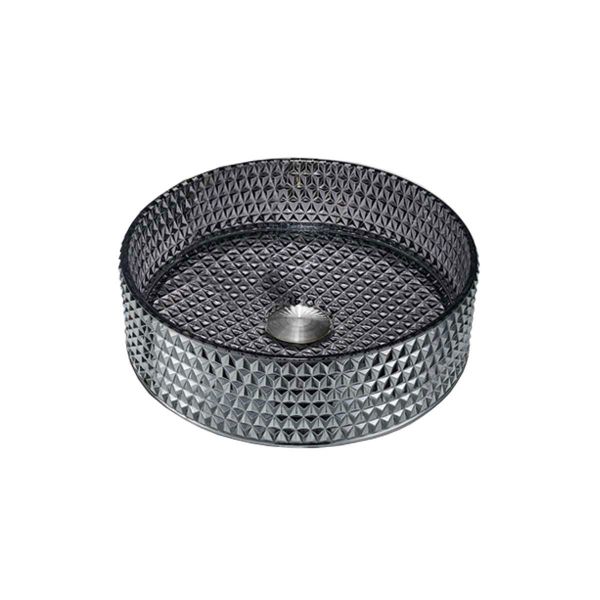 Раковина стеклянная Vincea VBS-5GL03, накладная, цвет черный