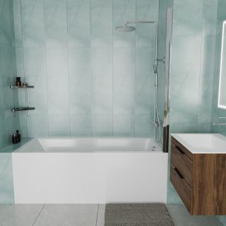 Ванна акриловая Vincea VBT-2G170-FR с каркасом 1700*700*470, пристенная, цвет белый