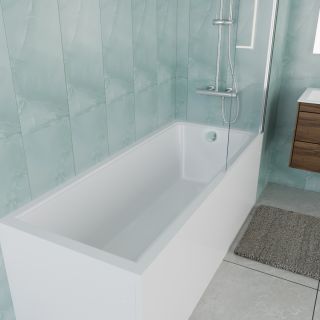 Ванна акриловая Vincea VBT-2G170-FR с каркасом 1700*700*470, пристенная, цвет белый