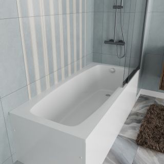 Ванна акриловая Vincea VBT-2S170-FR с каркасом 1700*750*440, пристенная, цвет белый