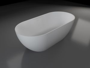 Ванна из искусственного камня Vincea VBT-4S04MW 170x80см белый матовый
