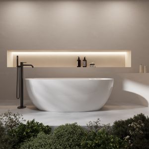 Ванна акриловая Vincea VBT-601-1600, цвет белый, щелевой перелив