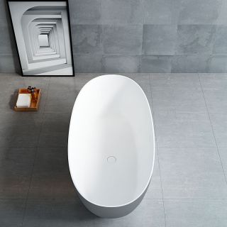 Ванна из искусственного камня Vincea VBT-6S01MG 170x75 Серая Белая матовая без гидромассажа Ванна из искусственного камня Vincea VBT-6S01MG 170x75 Серая Белая матовая без гидромассажа