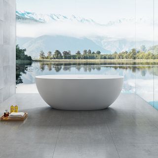 Ванна из искусственного камня Vincea VBT-6S01MW 170x75 Белая матовая без гидромассажа Ванна из искусственного камня Vincea VBT-6S01MW 170x75 Белая матовая без гидромассажа