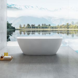 Ванна из искусственного камня Vincea VBT-6S02MW 170x75 Белая матовая без гидромассажа