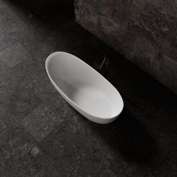Ванна из искусственного камня Vincea VBT-6S03MW 180x80см белый матовый