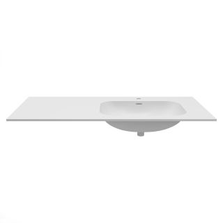 Раковина Vincea Elise VCB-4EL120MW-R, Corian правая, цвет белый матовый