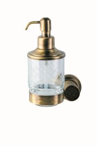 Дозатор для жидкого мыла Boheme Royal Cristal 10932-BR-B бронза/чёрный