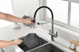 Смеситель для кухни Paulmark Gravity Gr213188-NI никель Смеситель для кухни Paulmark Gravity Gr213188-NI никель