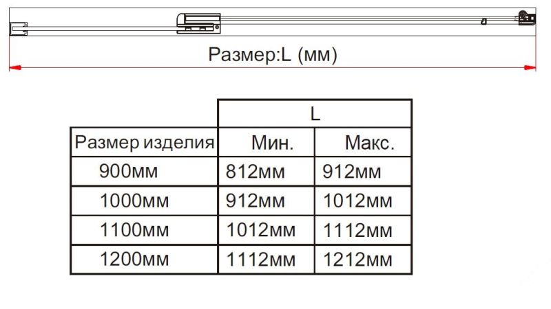 Душевая дверь Extra VDP-1E9010CLGM, 900/1000, вороненая сталь, стекло прозрачное