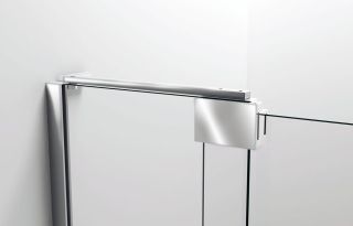 Душевая дверь Vincea Extra VDP-1E9010CLGM, 900/1000, вороненая сталь, стекло прозрачное